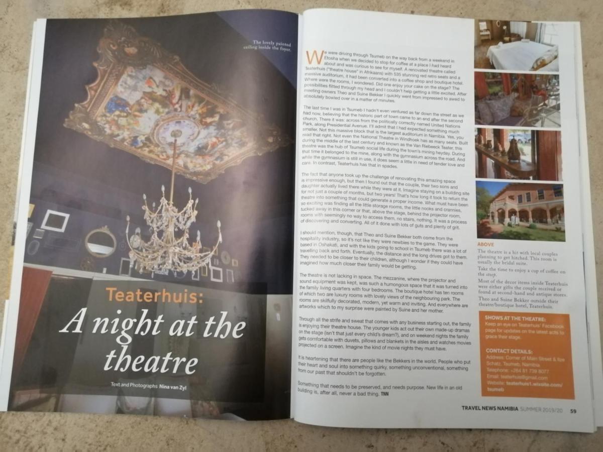 Tsumeb Theater Guesthouse Zewnętrze zdjęcie